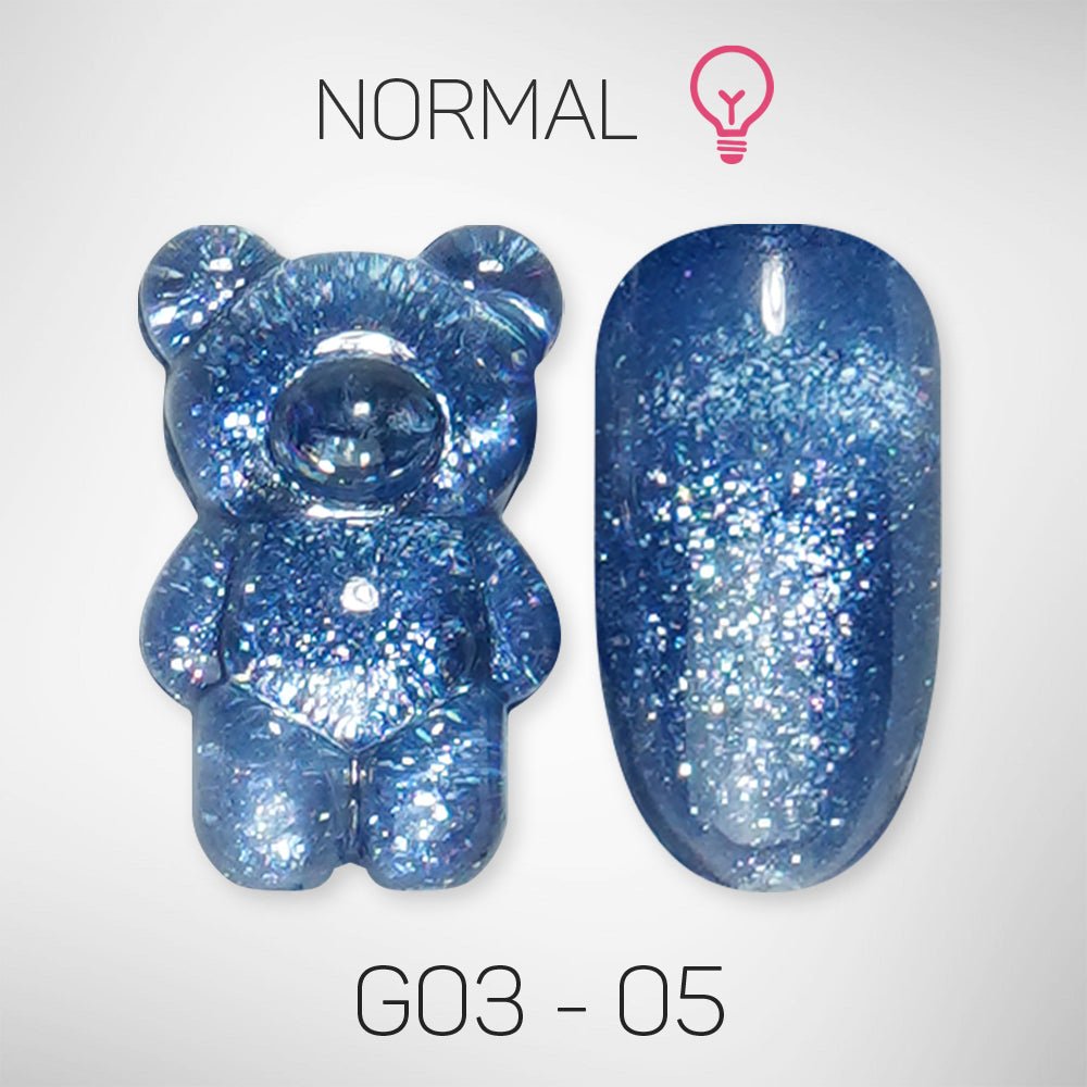 LAVIS Glitter G03 - 05 - Gel Polish 0.5 oz - Barbie Collection - DTK Nail Supply