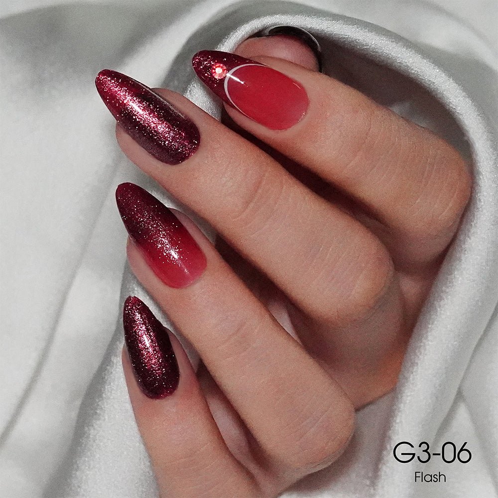 LAVIS Glitter G03 - 06 - Gel Polish 0.5 oz - Barbie Collection - DTK Nail Supply