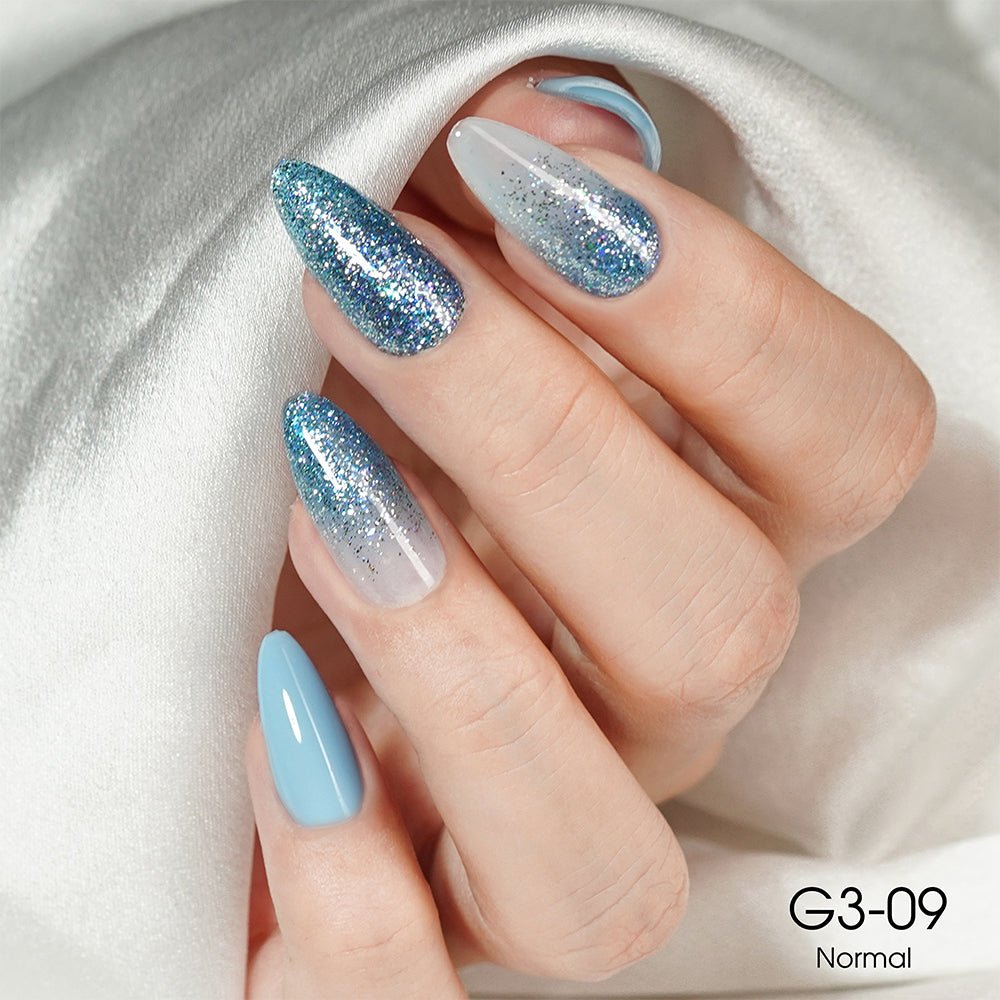 LAVIS Glitter G03 - 09 - Gel Polish 0.5 oz - Barbie Collection - DTK Nail Supply