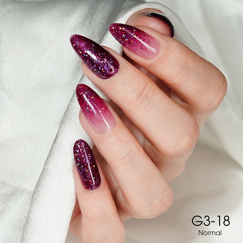 LAVIS Glitter G03 - 18 - Gel Polish 0.5 oz - Barbie Collection - DTK Nail Supply