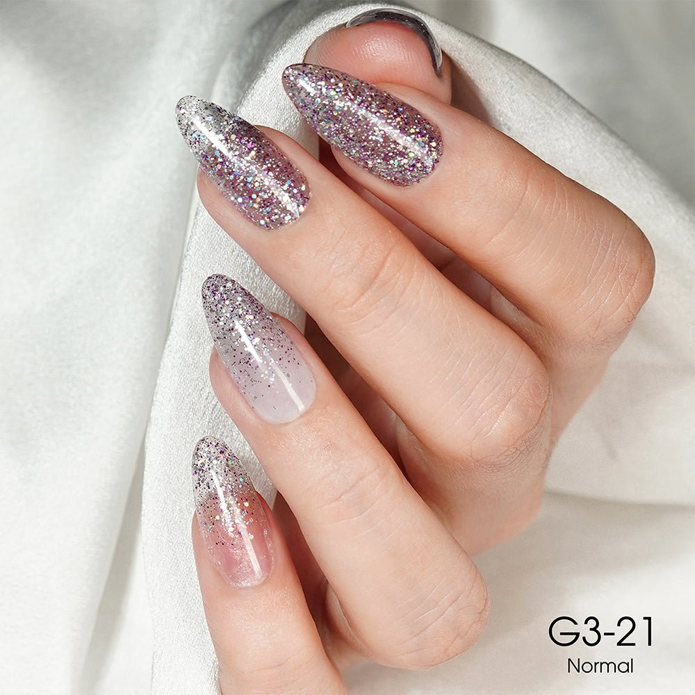 LAVIS Glitter G03 - 21 - Gel Polish 0.5 oz - Barbie Collection - DTK Nail Supply