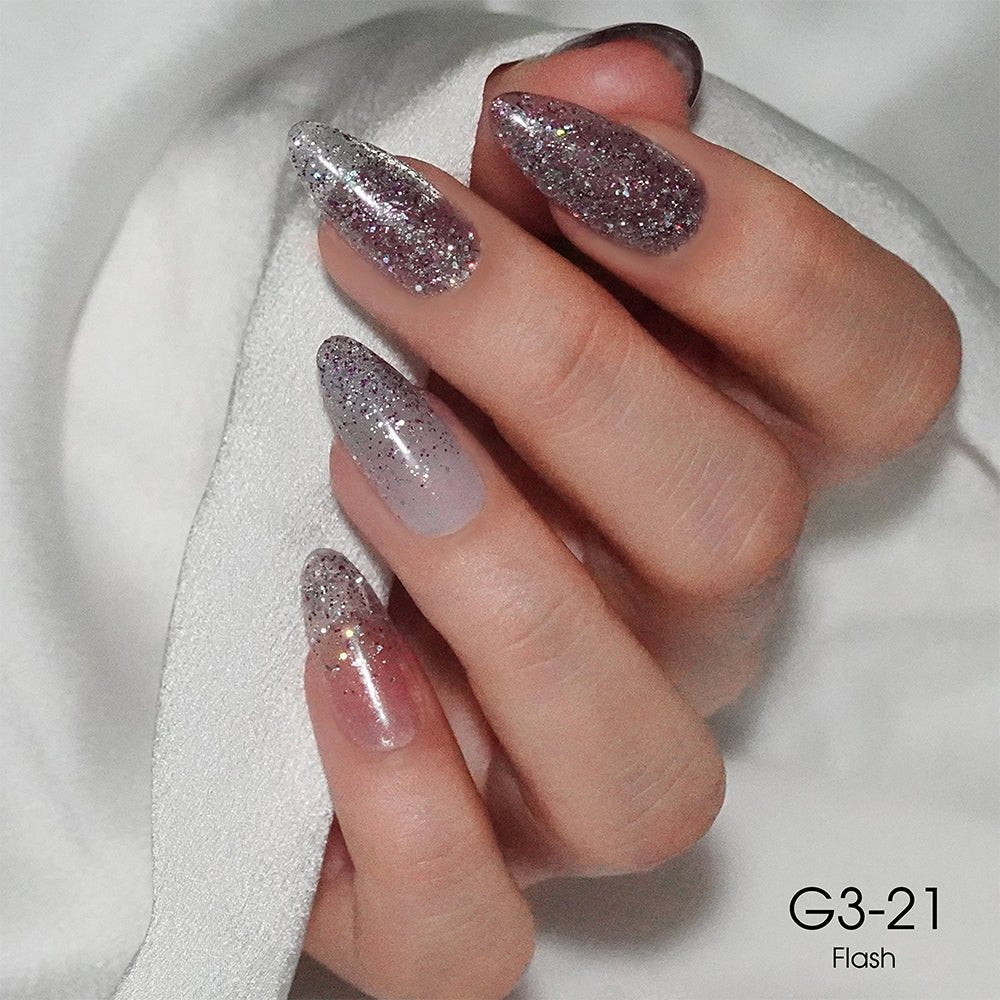 LAVIS Glitter G03 - 21 - Gel Polish 0.5 oz - Barbie Collection - DTK Nail Supply