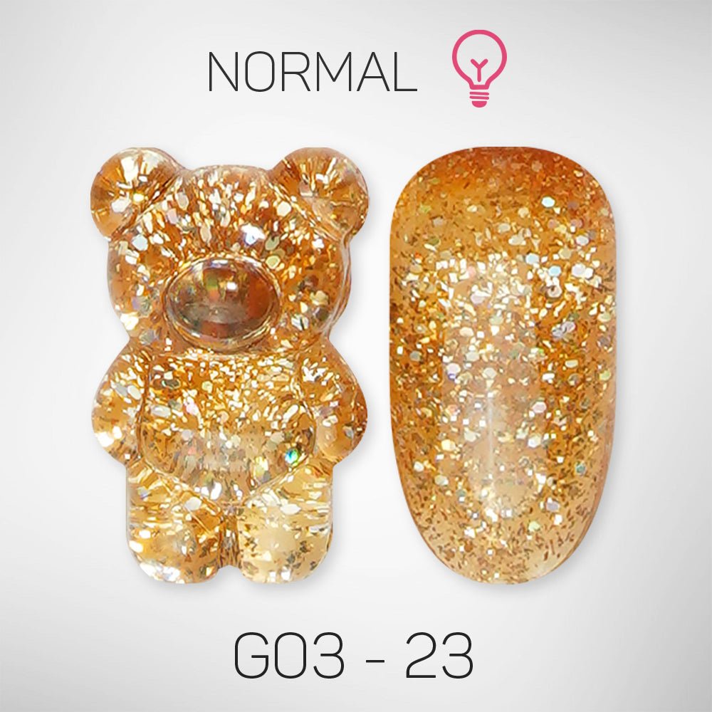 LAVIS Glitter G03 - 23 - Gel Polish 0.5 oz - Barbie Collection - DTK Nail Supply