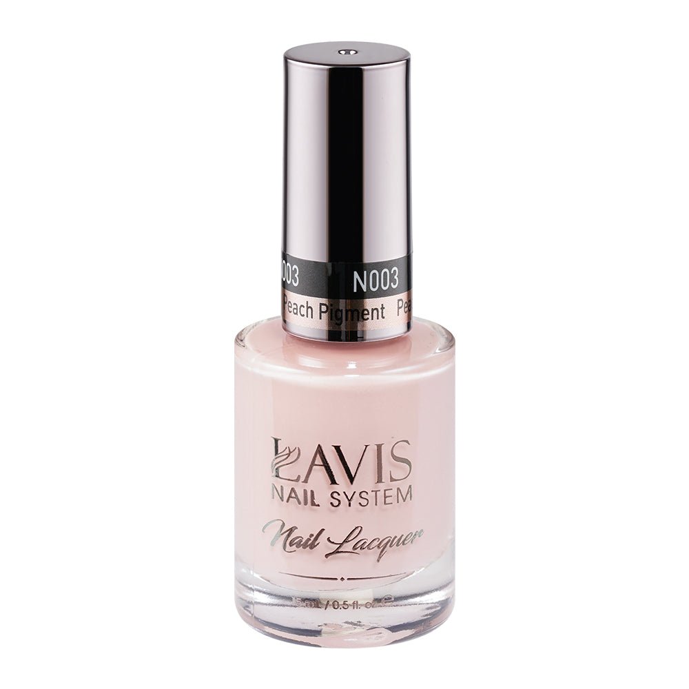 LAVIS Nail Lacquer - 003 Peach Pigment - DTK Nail Supply