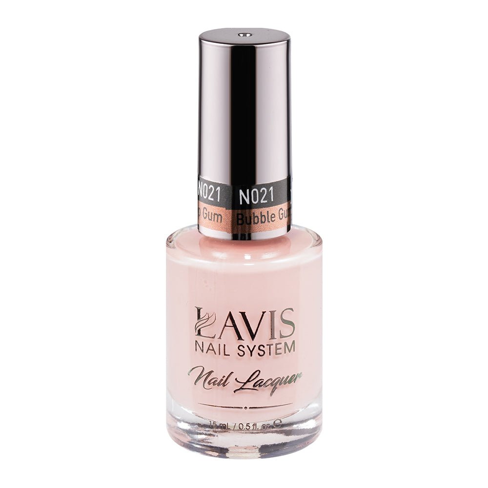 LAVIS Nail Lacquer - 021 Bubble Gum Pop Gum - DTK Nail Supply