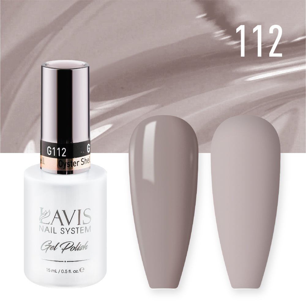 LAVIS Nail Lacquer - 112 Oyster Shell - DTK Nail Supply