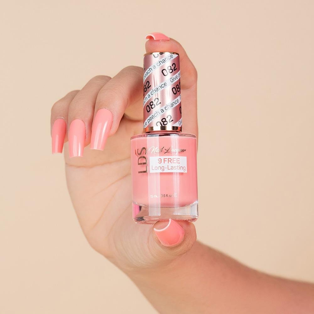 LDS Gel Nail Polish Duo - 082 Give Peach A Chance - DTK Nail Supply