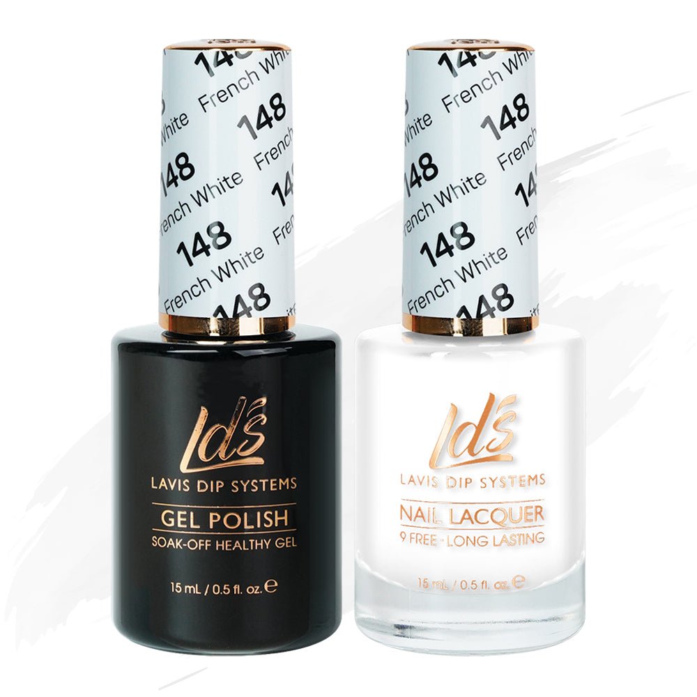 LDS Gel Nail Polish Duo - 148 French White - DTK Nail Supply