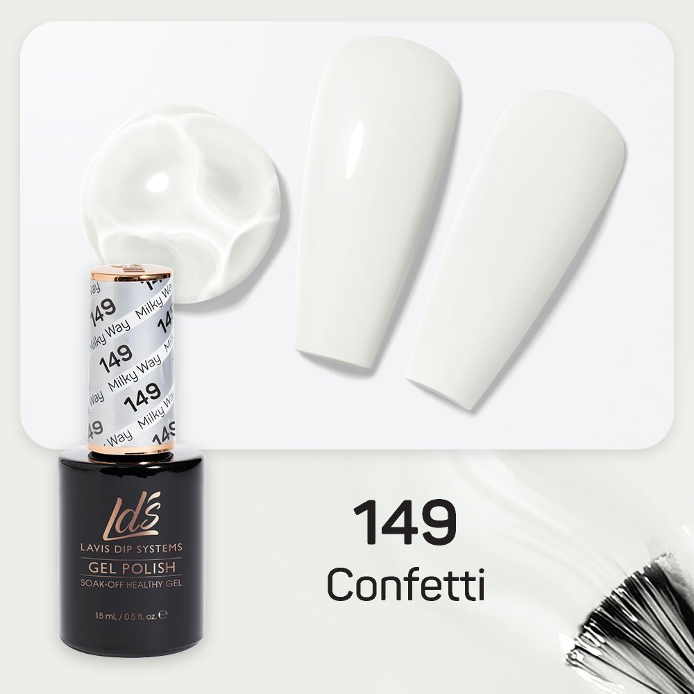 LDS Gel Nail Polish Duo - 149 Milky Way - DTK Nail Supply