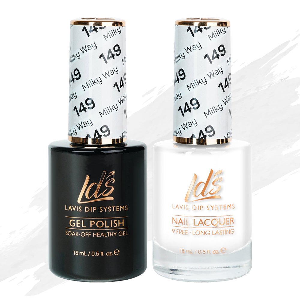 LDS Gel Nail Polish Duo - 149 Milky Way - DTK Nail Supply