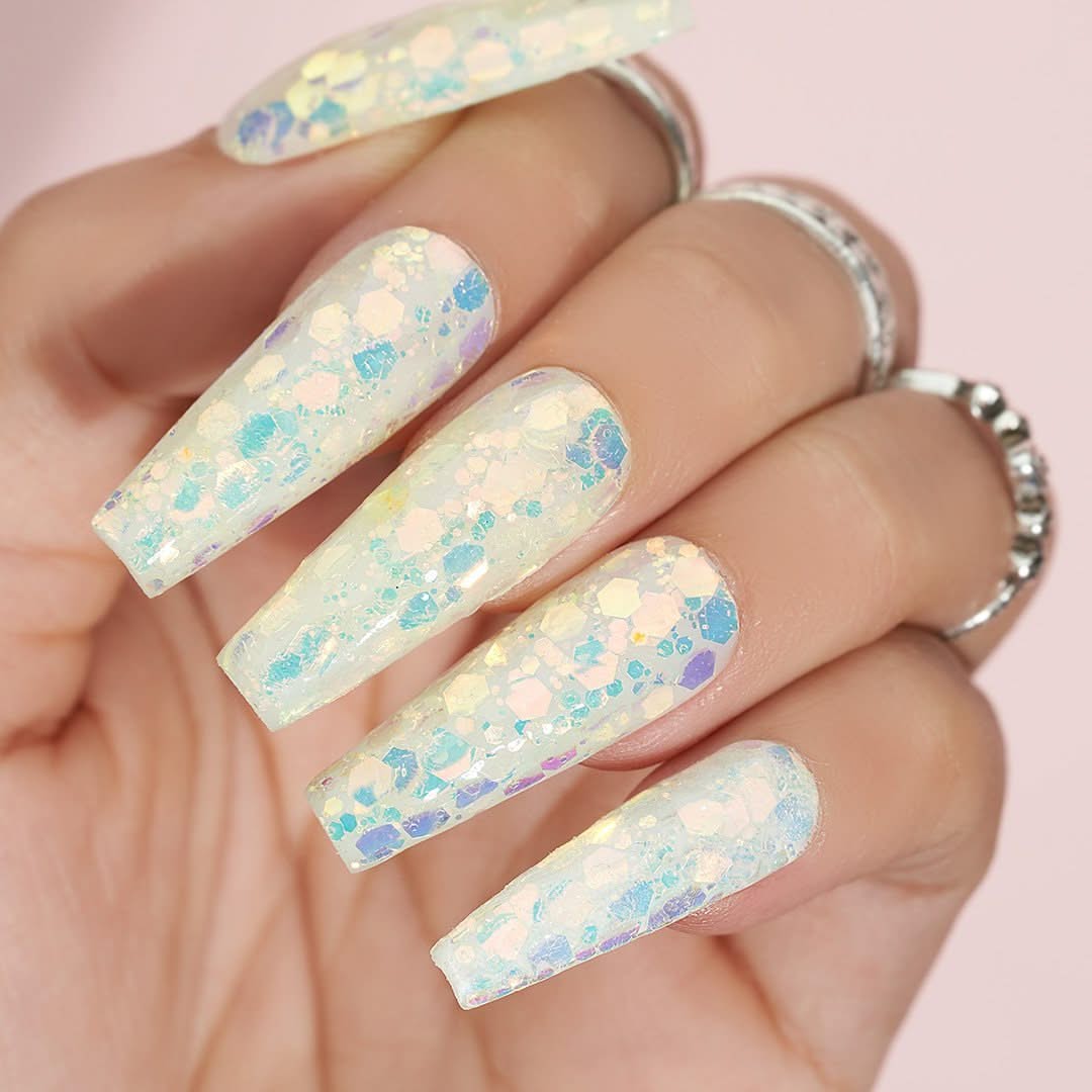 LDS Holographic Chunky Glitter Nail Art - 0.5oz DGL05 - DTK Nail Supply