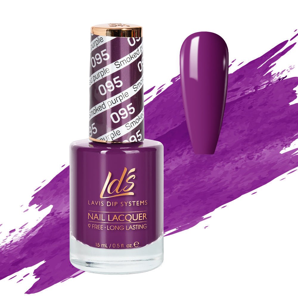 LDS Nail Lacquer - 095 Smoked Purple - DTK Nail Supply