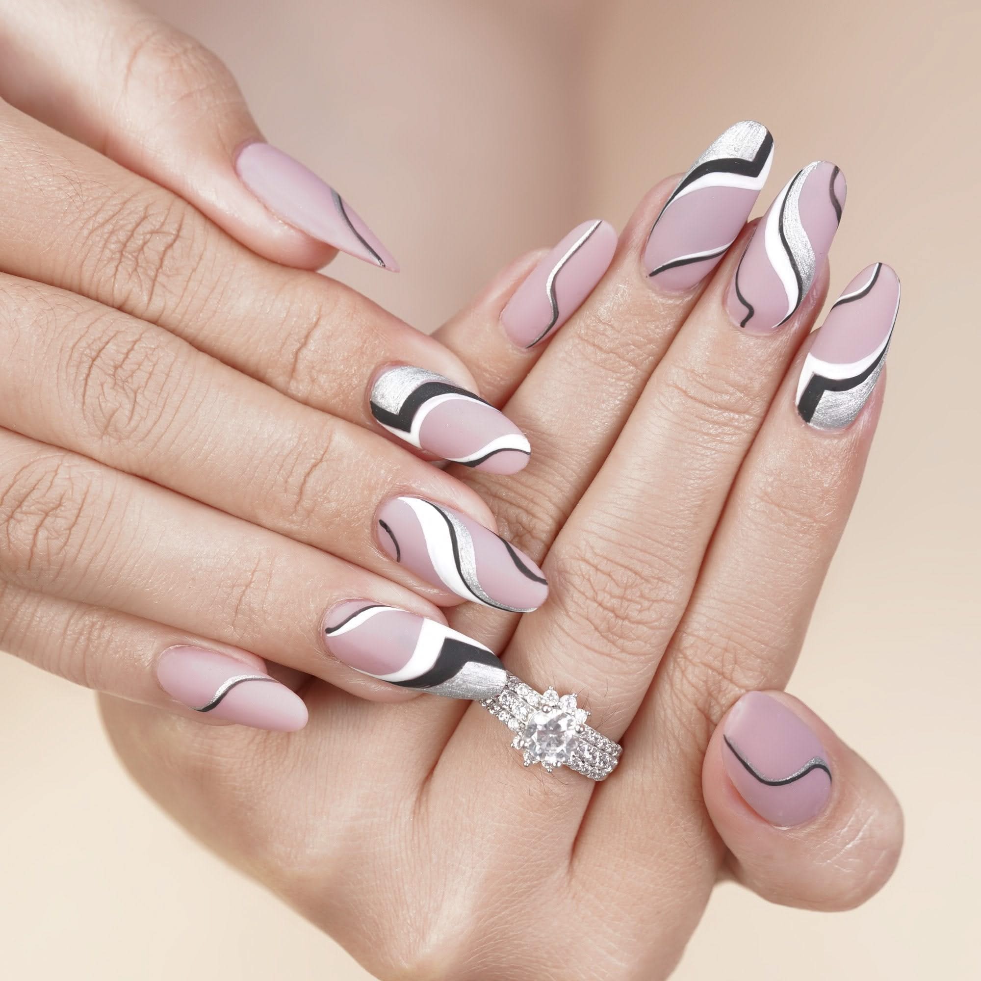 LDS Painting Gel Nail Art - 0.5oz Silver 02 - DTK Nail Supply