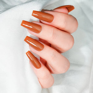 Lavis Gel Nail Polish Duo - 261 Brown Colors - Caramel Apple by LAVIS NAILS sold by DTK Nail Supply