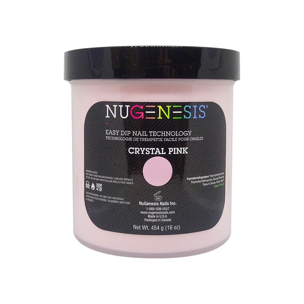 NuGenesis Crystal Pink - Pink & White 16 oz by NuGenesis sold by DTK Nail Supply