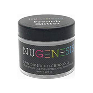 NuGenesis French Glitter - Pink & White 1.5 oz by NuGenesis sold by DTK Nail Supply