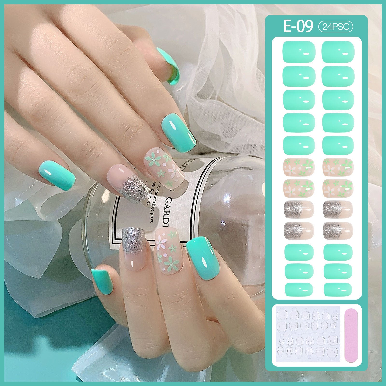 Press On Nail - 72 - E09 - 32 - DTK Nail Supply