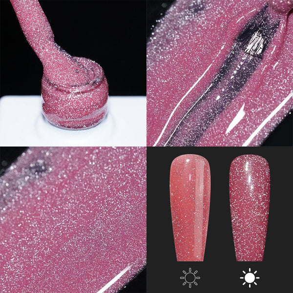 LAVIS Reflective R05 - 14 - Gel Polish 0.5 oz - Neon Lights Reflective Collection by LAVIS NAILS sold by DTK Nail Supply