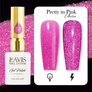 LAVIS Reflective R05 - 15 - Gel Polish 0.5 oz - Neon Lights Reflective Collection by LAVIS NAILS sold by DTK Nail Supply