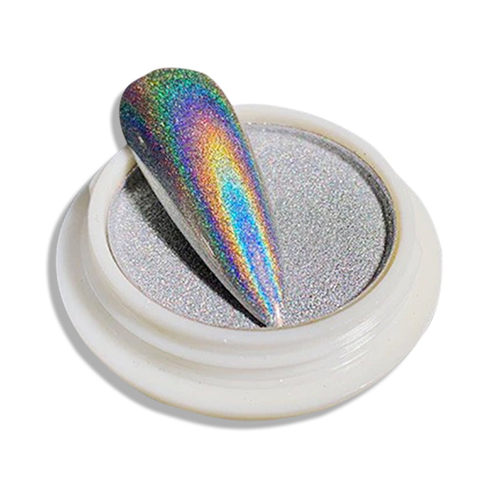 Silver Laser Holographic Chrome Powder - BJ175 - DTK Nail Supply