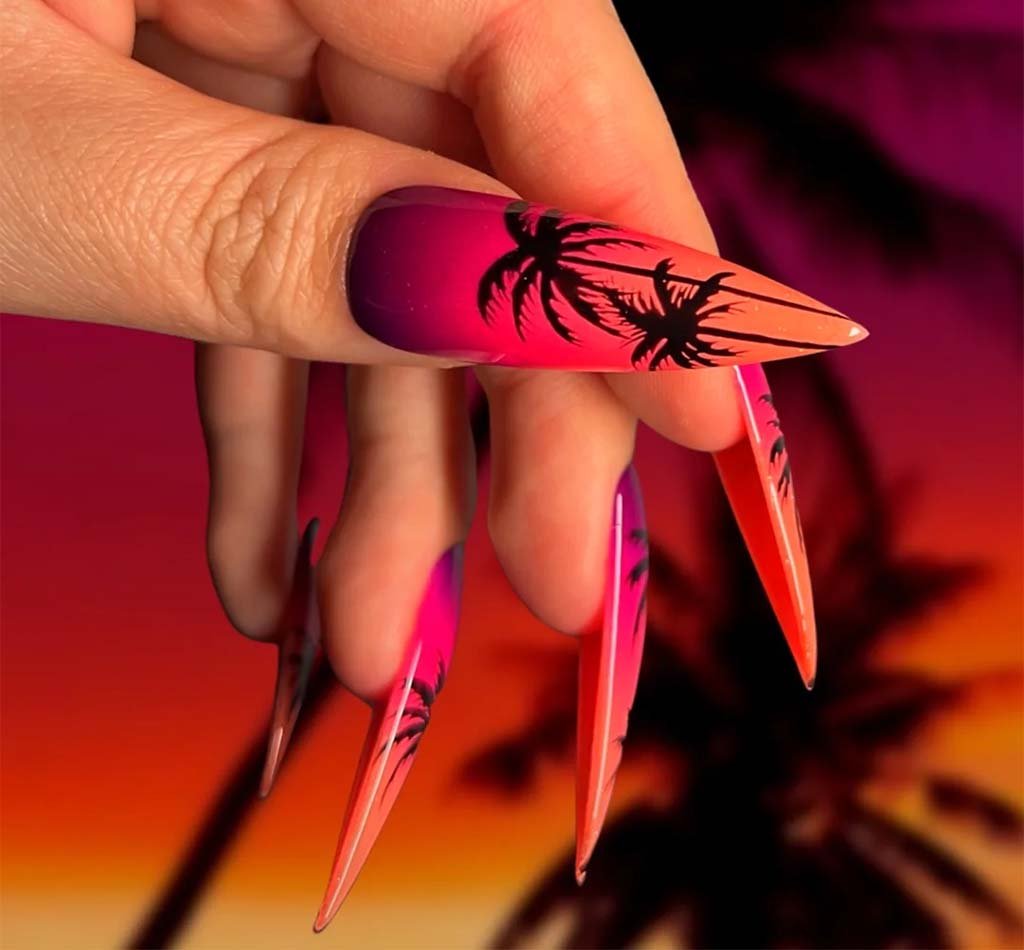 14 Hot Sunset Nail Designs: Look Cool Any Time of the Day - DTK Nail Supply