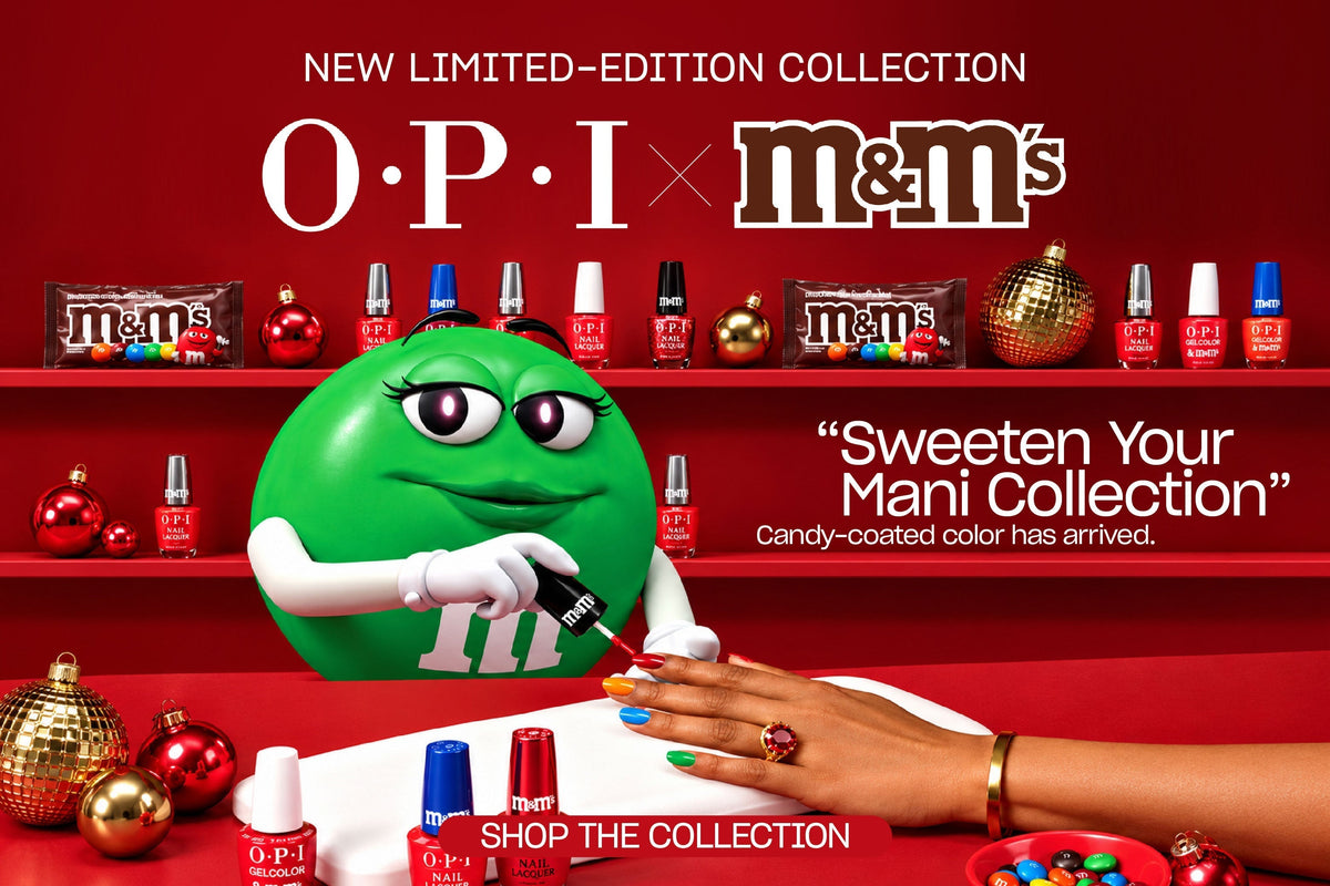 Christmas Nail Holiday Collection 2026: OPI x M&M's Sweeten Your Mani Menu Ideas
