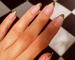 Chrome French Manicures