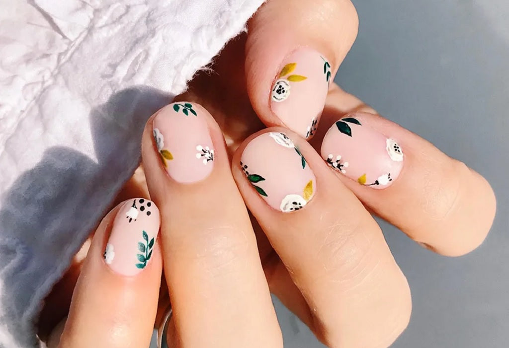 Fall Floral Nails