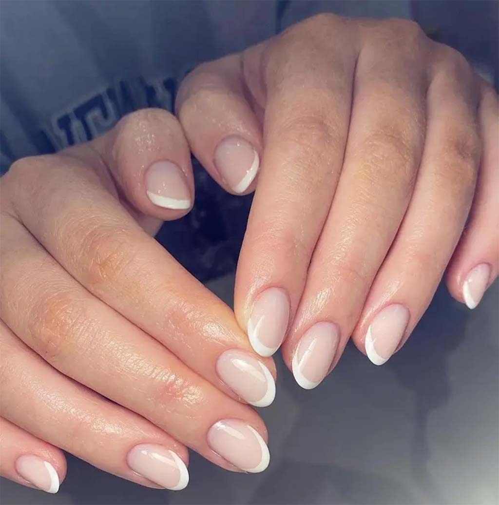 Milky French Manicure
