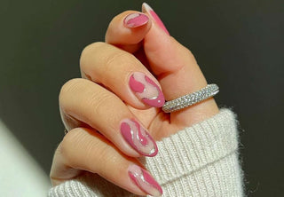 Pink Swirl Nail Ideas