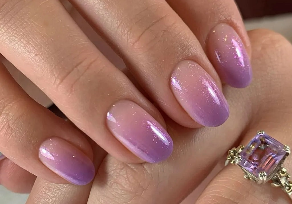 Purple Ombre Nails