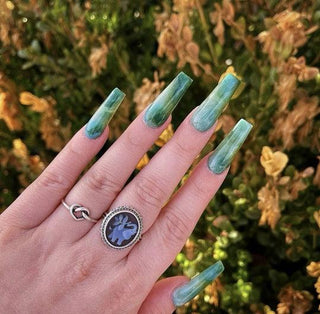 Most Popular Green Nail Gel Polish Designs