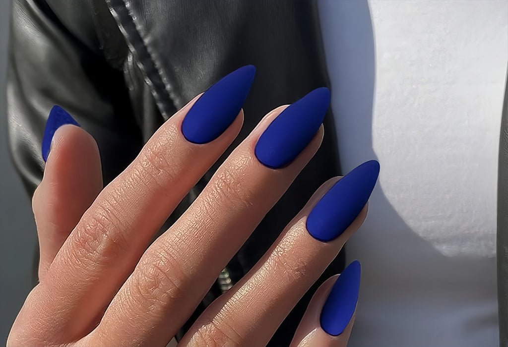 Beautiful Dark Blue Nails Inspired by the Night Sky - DTK Nail Supply
