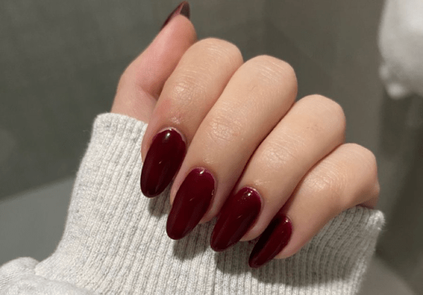 Chaun Legend Gothic Plum - The perfect dark plum gel for luxury nails - DTK Nail Supply