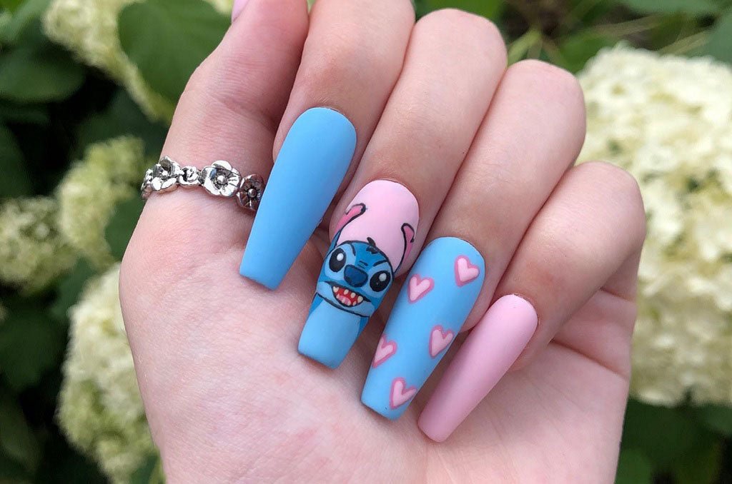 Have an Adventure with Stitch Nails and Charm the Galaxy - DTK Nail Supply