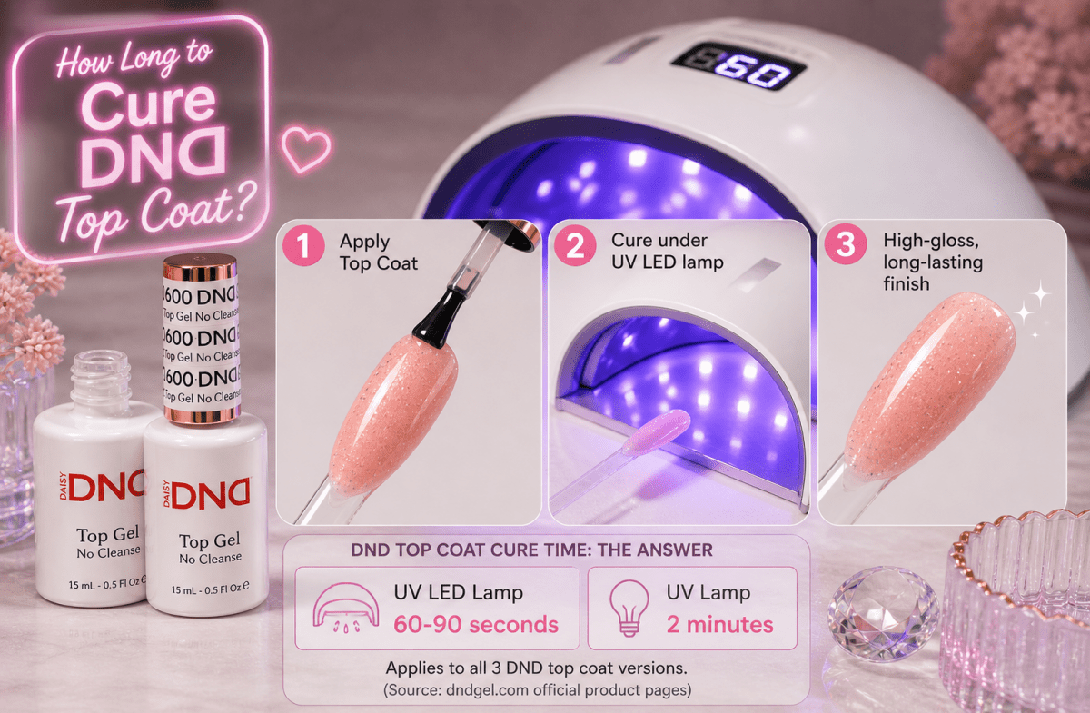 How Long to Cure DND Top Coat: Get a Long-Lasting, High Shine - DTK Nail Supply
