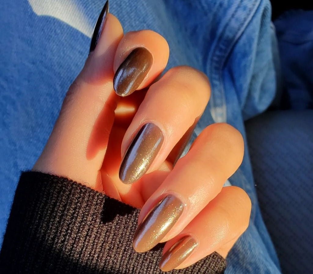 How to Achieve Glazed Chocolate Donut Nails - DTK Nail Supply