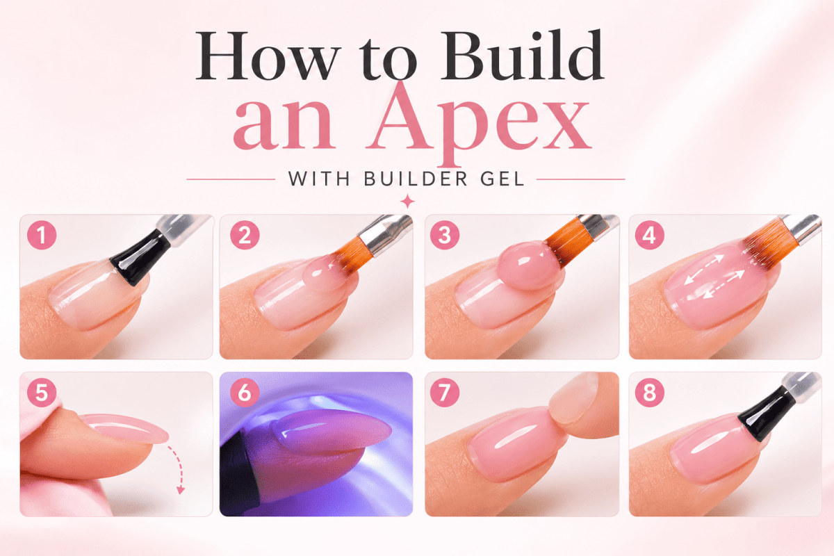 How to Build an Apex with Builder Gel - DTK Nail Supply