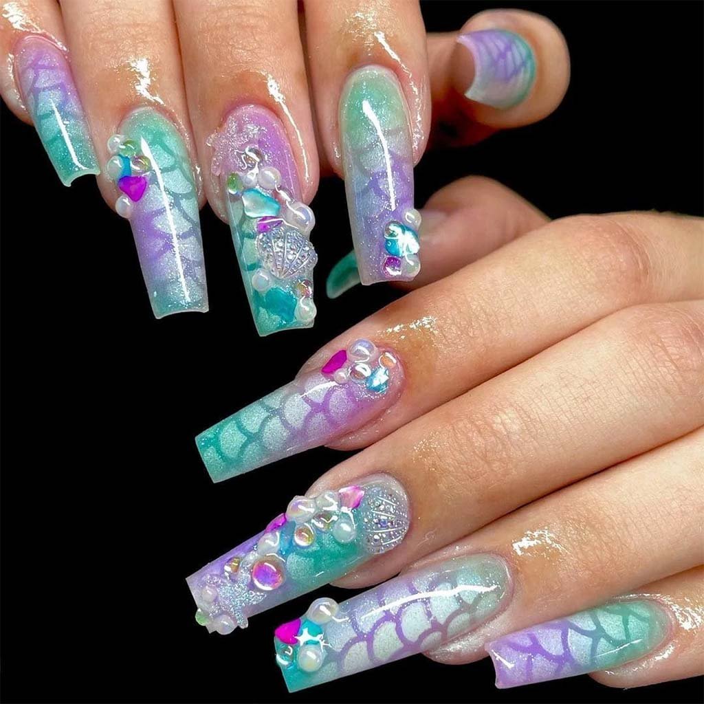 How to Do Mermaid Nails for Beginners? - DTK Nail Supply