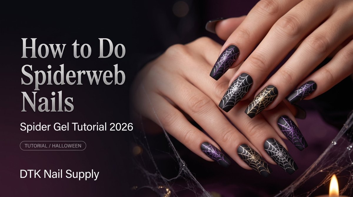 How to Do Spiderweb Nails: Spider Gel Tutorial 2026 - DTK Nail Supply