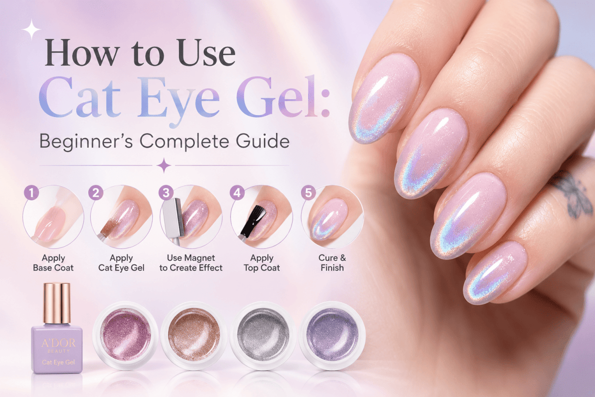How to Use Cat Eye Gel: Beginner's Complete Guide - DTK Nail Supply