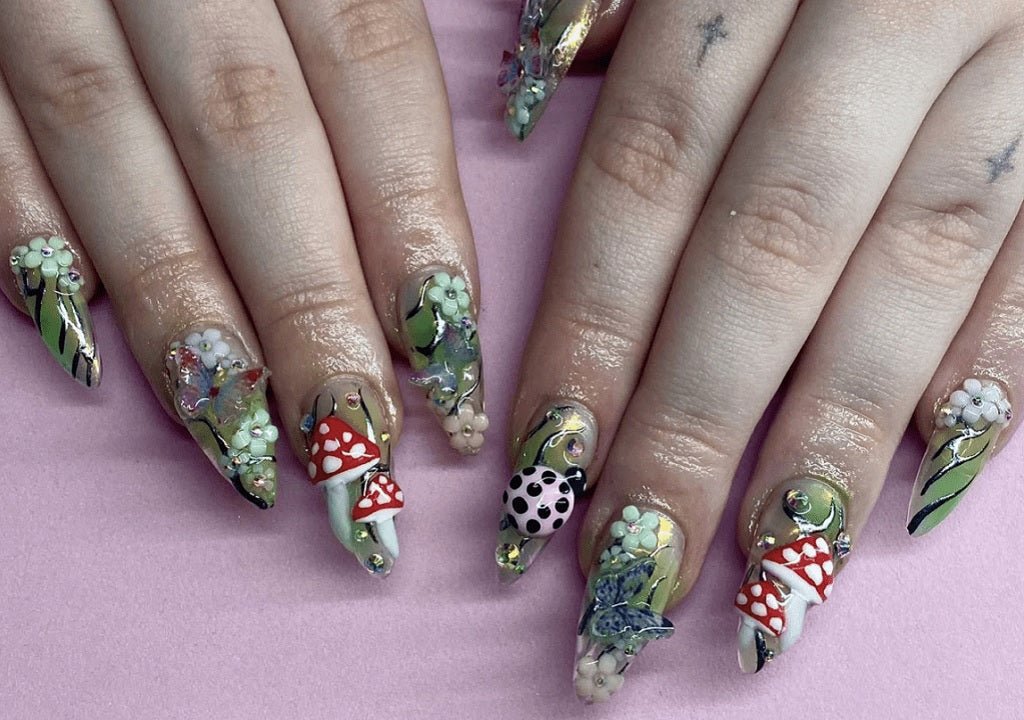 Surprisingly Beautiful Cottagecore Nails You’ll Want Right Now - DTK Nail Supply