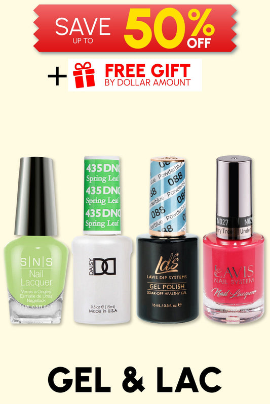 GEL & LACQUER - SAVE UP TO 50%