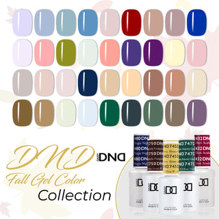 DND GEL NAIL POLISH FALL COLORS