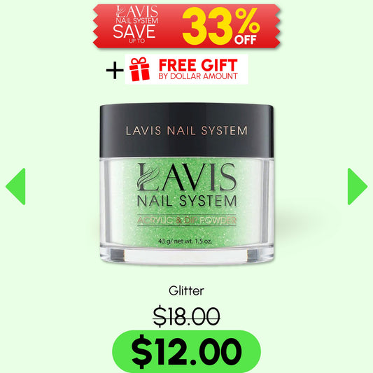 LAVIS GLITTER ACRYLIC & DIP POWDER 1.5 oz