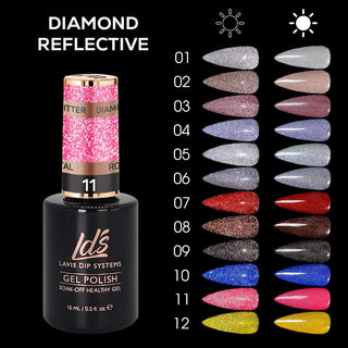 LDS DIAMOND REFLECTIVE GLITTER COLLECTION - DTK Nail Supply