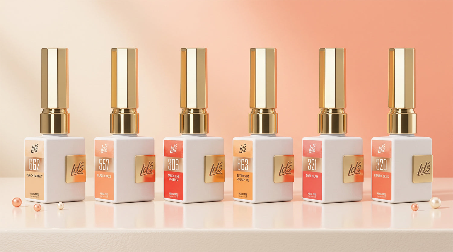 LDS Color Craze Collection - CORAL/PEACH - DTK Nail Supply
