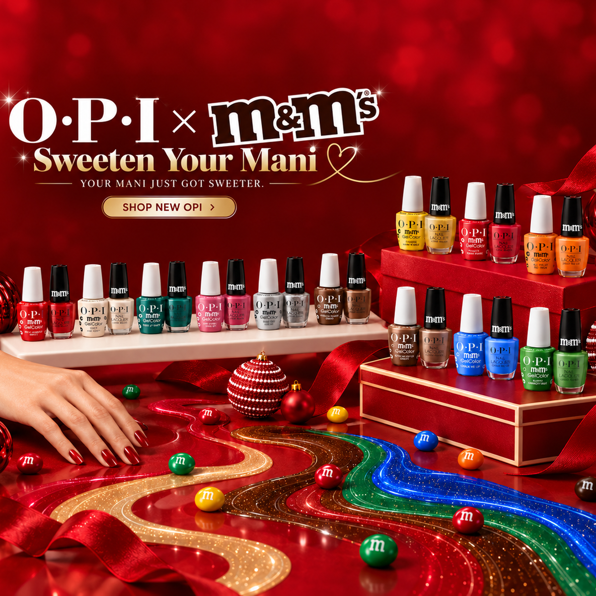 OPI x M&M's Sweeten Your Mani Collection