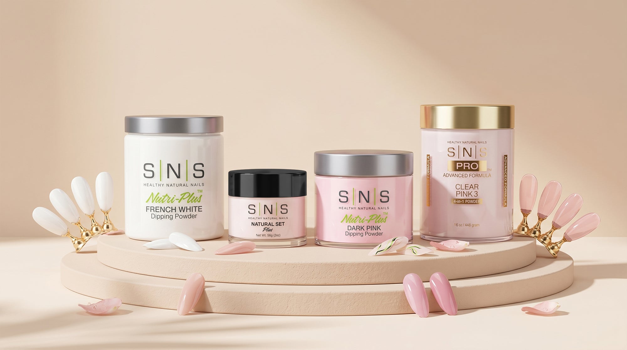 SNS PINK & WHITE DIPPING POWDER