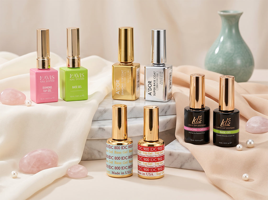 Professional Gel Base & Top Coats | DND, OPI, Lavis & Kiara Sky